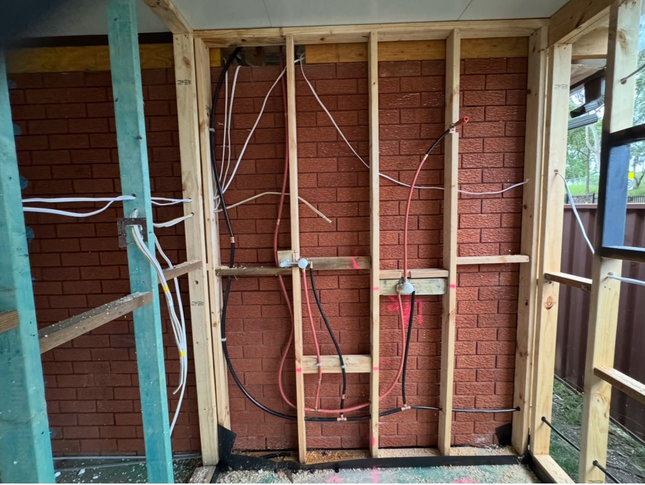 Bathroom renovation showing tiling and waterproofing preparation work in Sydney home
